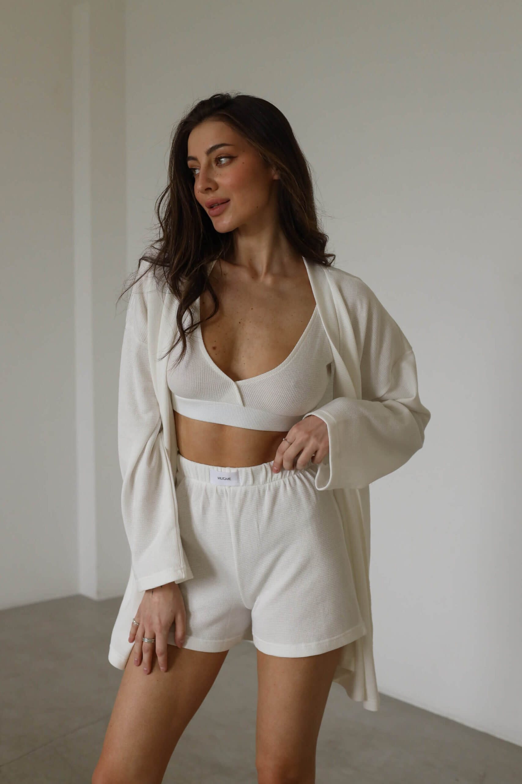 Топ Waffle - Молочний, XXS