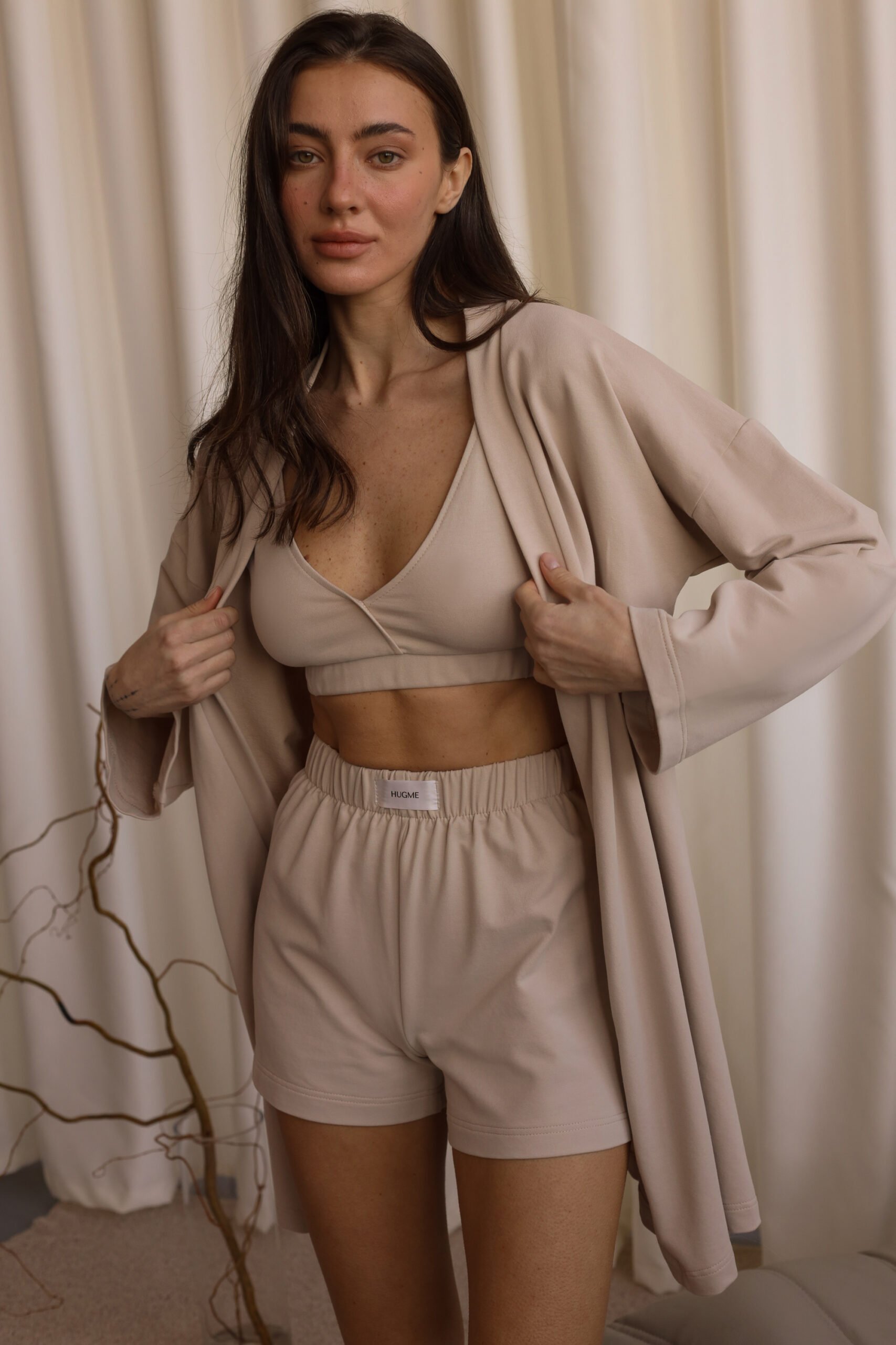Халат Casual - Бежевий, M-L