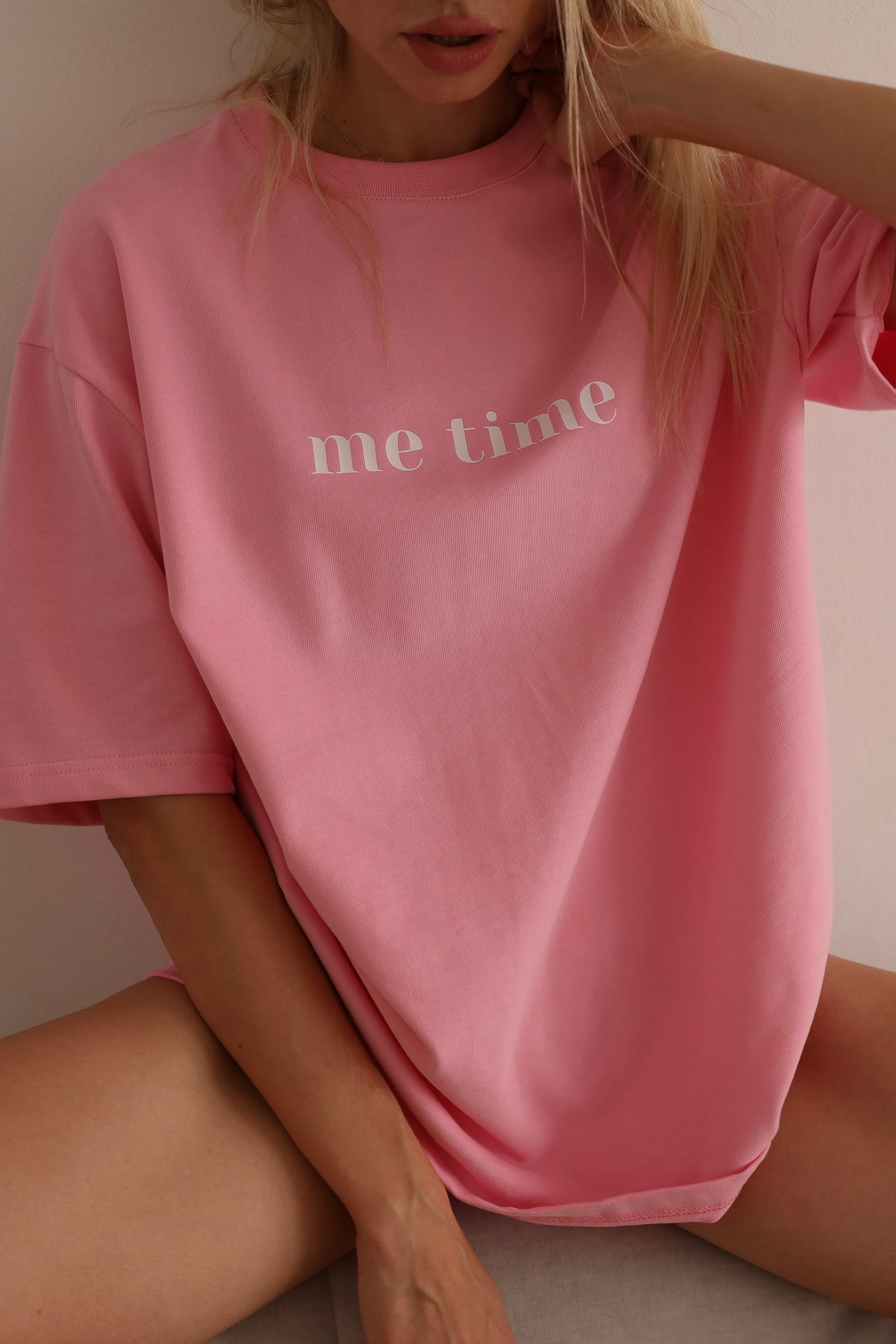 Футболка Me time - Рожевий, XS-S