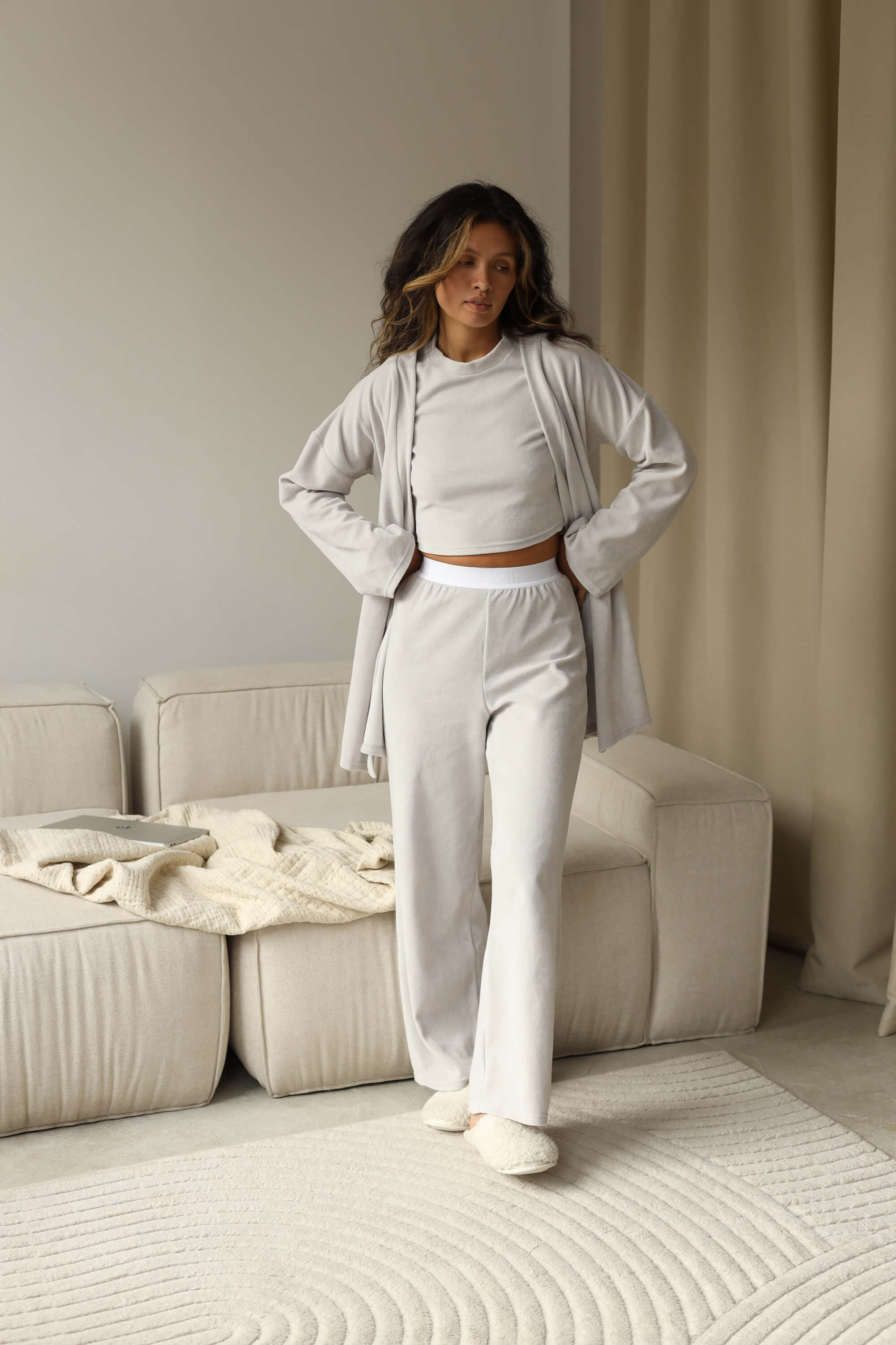 Кроп-кофта Homey - Сірий, XS