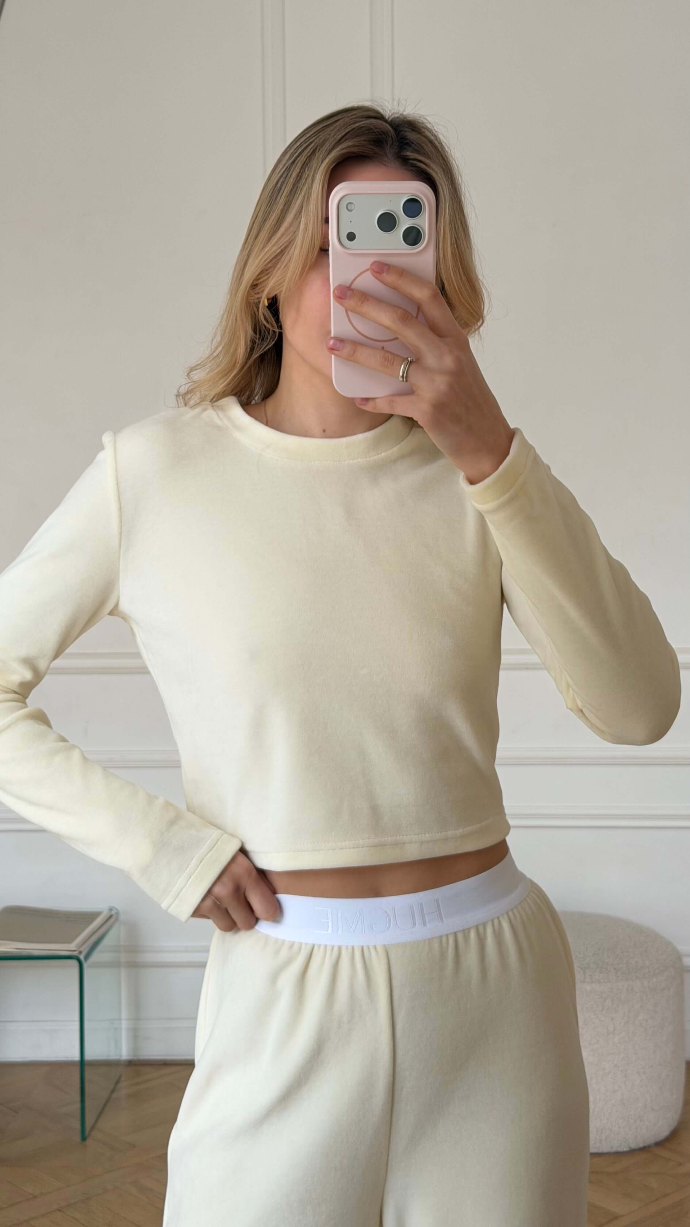 Кроп-кофта Homey - Butter, XL